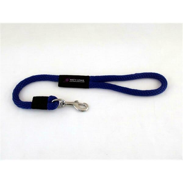 Soft Lines Dog Snap Leash 0.5 In. Diameter By 2 Ft. - Royal Blue P10802ROYALBLUE